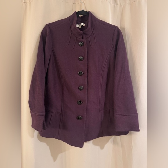 Women’s Purple Coldwater Creek Coat - Picture 1 of 7